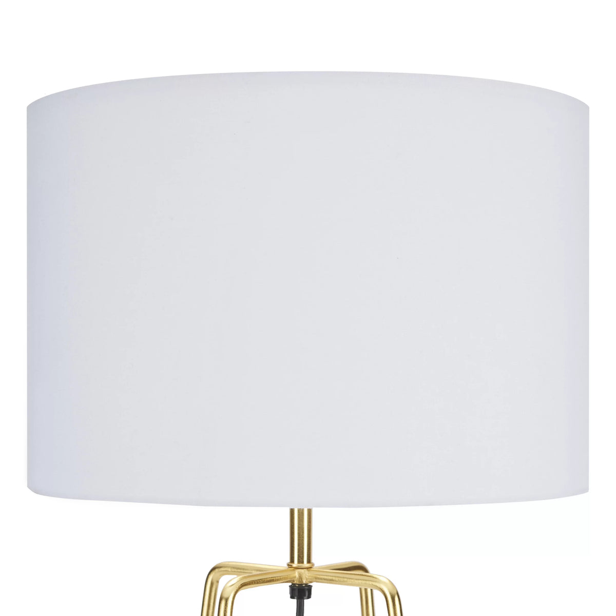 24" Gold Geometric Metal Table Lamp E67109