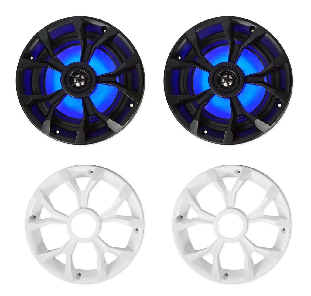 6.5" LED Chrome Tower Speakers M39522