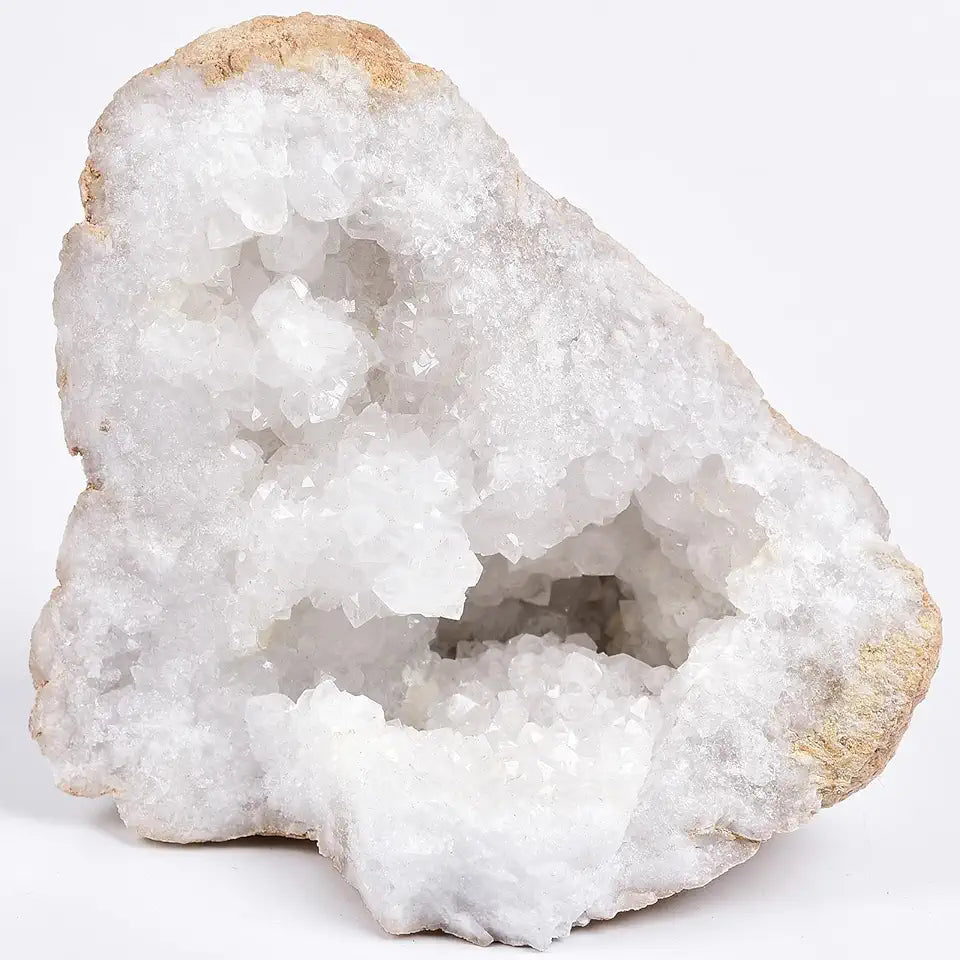 Large Quartz Geode Crystal Cluster Specimen 1.98-2.42 Lbs N21458