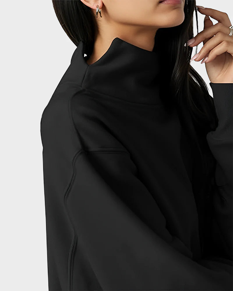 Oversized Turtleneck Sweatshirt A854