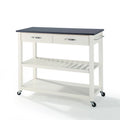 Kitchen Prep Cart White/Black T658