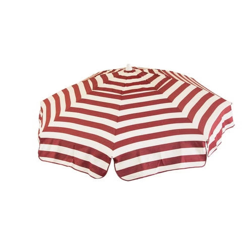 Orange and White Striped Acrylic Umbrella K288