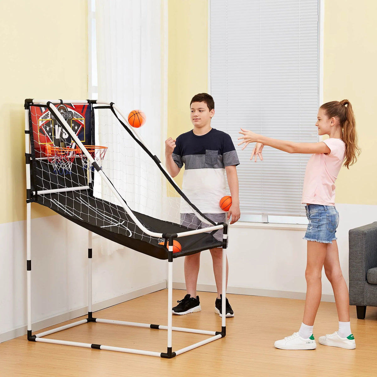 Electronic Scoreboard Arcade Basketball Hoop Game W932640