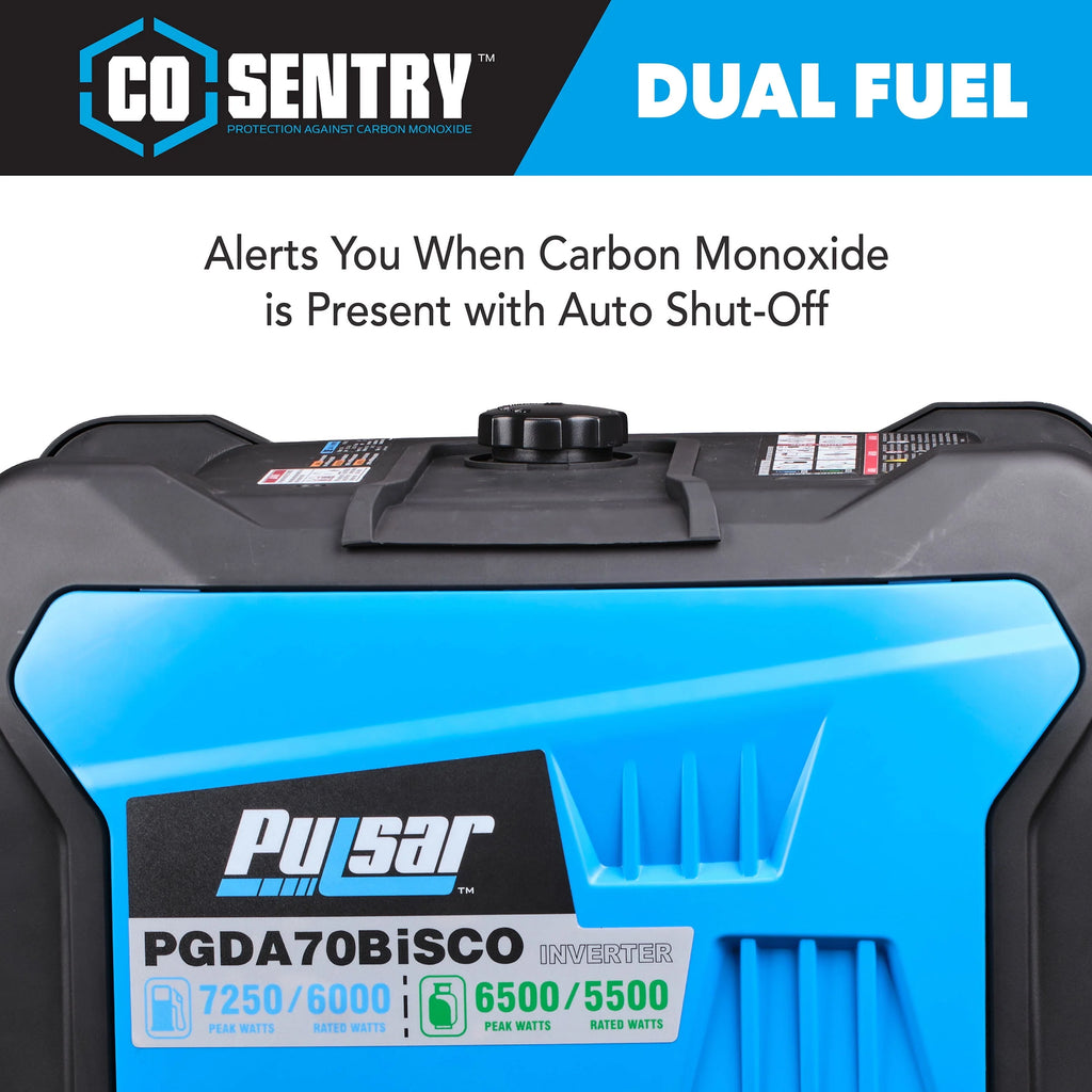 7,250 Watt Dual Fuel Inverter Generator with Remote Start G3174