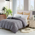 Queen Grey Down Alternative Comforter Duvet Insert with Tabs G400805