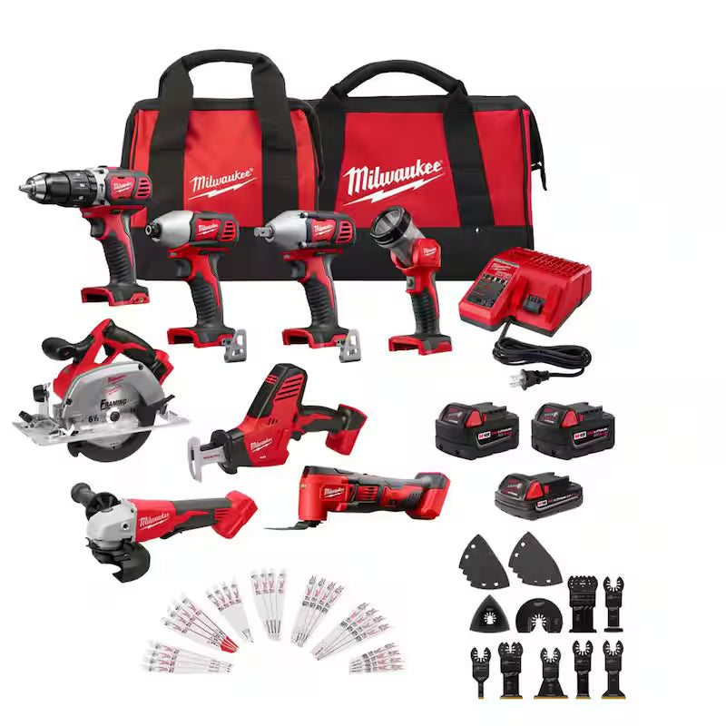18V Cordless Tool Combo Kit (8-Tool) W89259