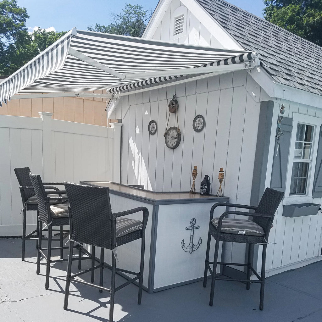 20' x 10' Retractable Motorized Patio Awning L867