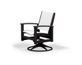 Textured Silver Slate Grey Metallic Sling Swivel Rocker N3499
