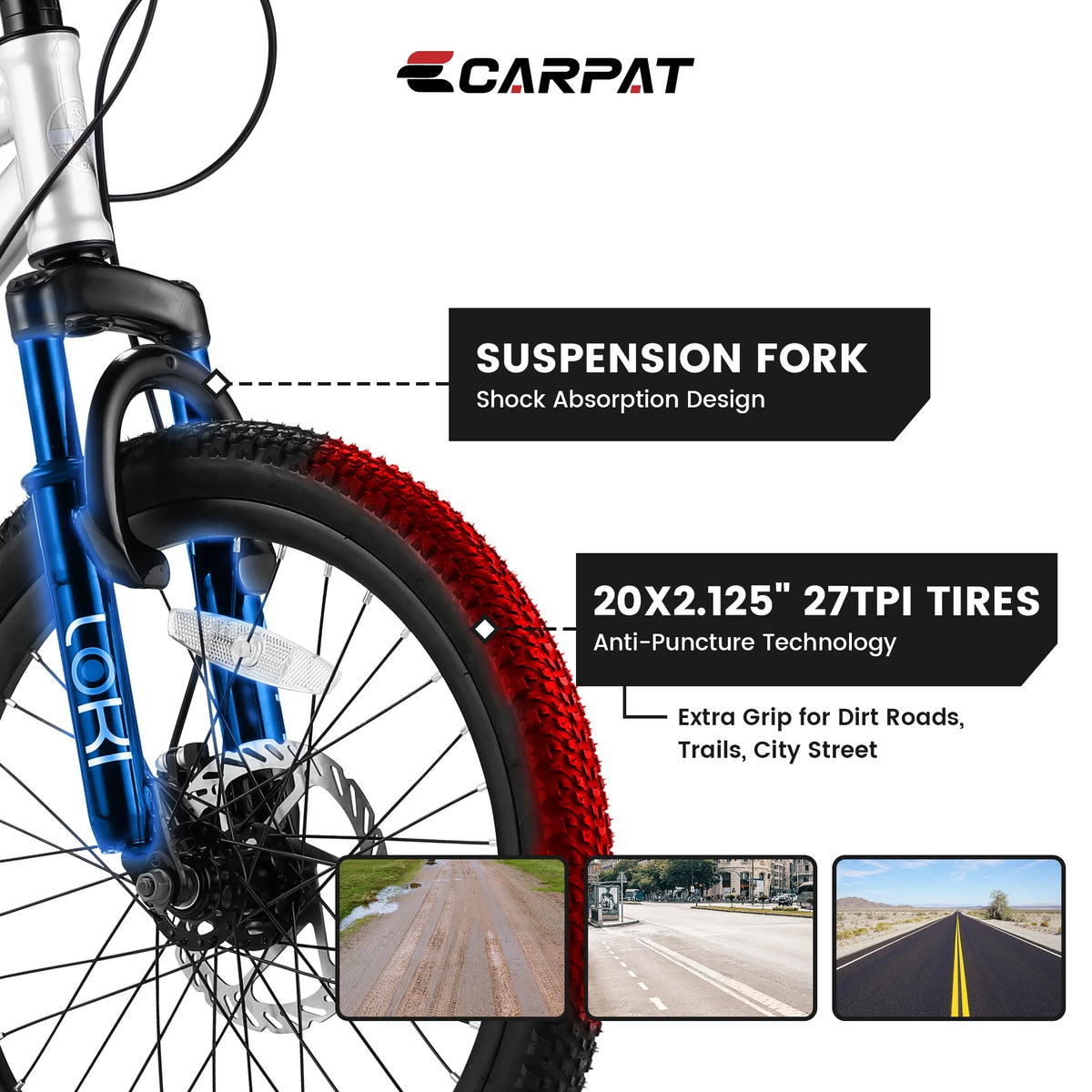 20 inch 7 Speed Kids Bicycle D754