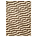 8' x 10' Zig Zag Rug in Ivory and Beige T19927