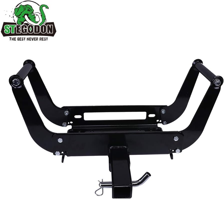 Winch Mounting Plate Cradle Bracket 8000lbs-13000lbs Capacity Foldable Pack of 2 B310