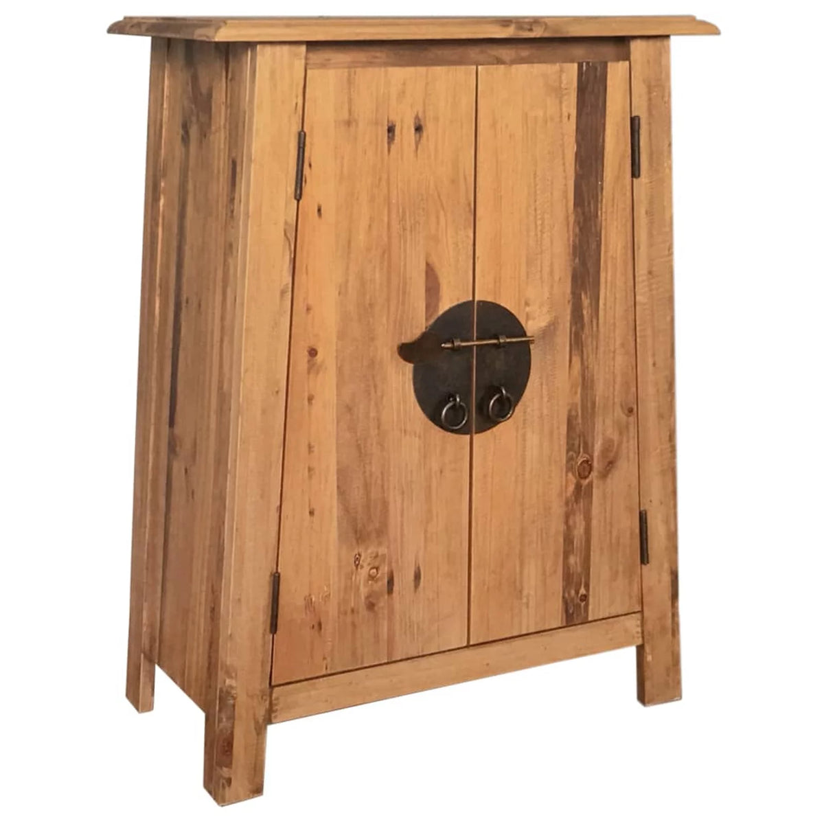 Recycled Pinewood Bathroom Storage Cabinet with Shelf Z771
