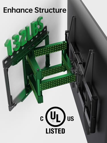 Full Motion TV Wall Mount for 47-84 inch Flat Screen LED 4K TV Y24337