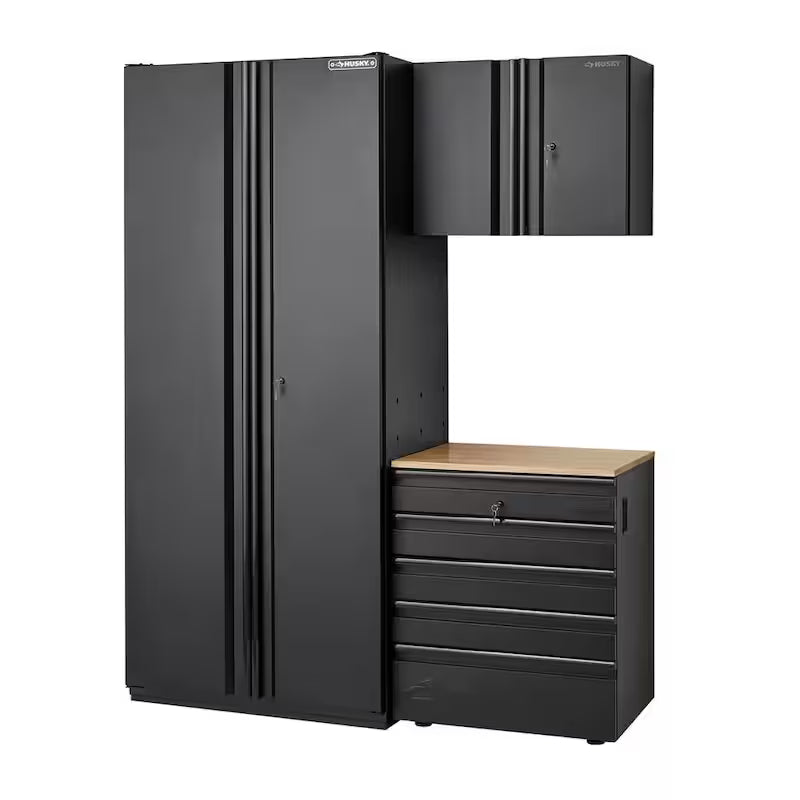 Heavy Duty Welded Steel Garage Storage System in Black U123