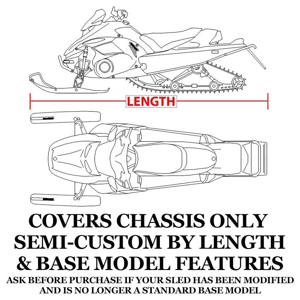 Trailerable 600 Denier Snowmobile Cover U71423