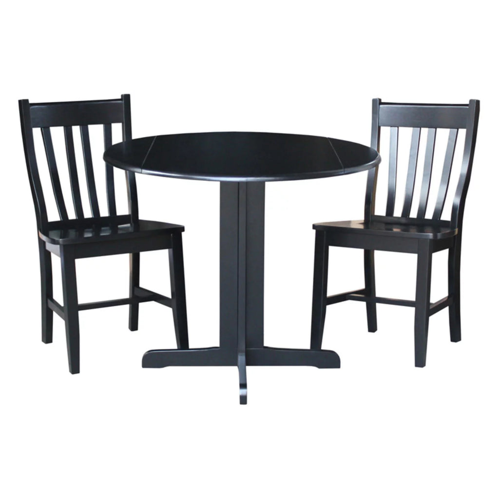 36" Dual Drop Leaf Table with 2 Chairs D92750