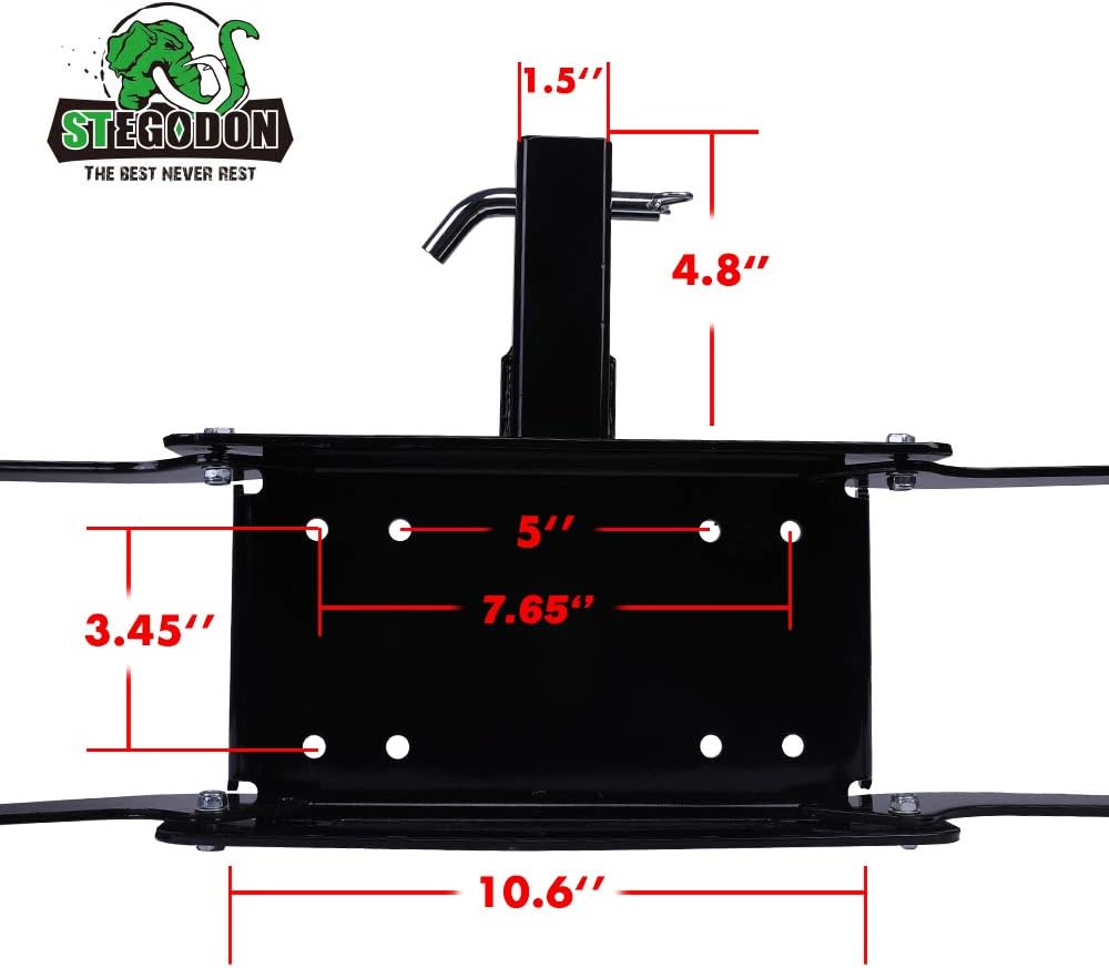 Winch Mounting Plate Cradle Bracket 8000lbs-13000lbs Capacity Foldable Pack of 2 B310