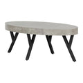 Concrete Gray and Black Coffee Table V10266