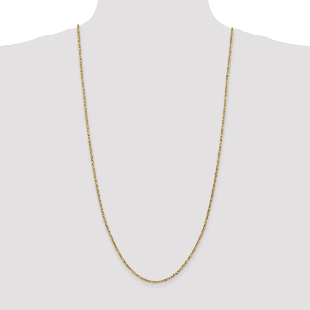 14kt Yellow Gold 2mm Spiga Chain 30 inch Lobster Clasp W916549