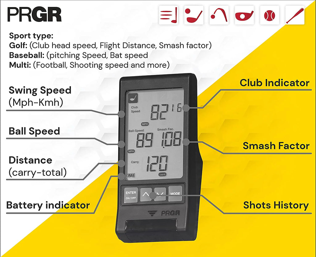 Black Pocket Golf Launch Monitor E954576