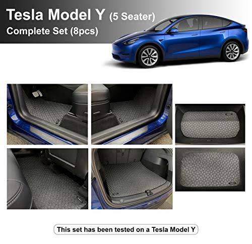 Black All Weather Floor Mat for Tesla Model Y E443