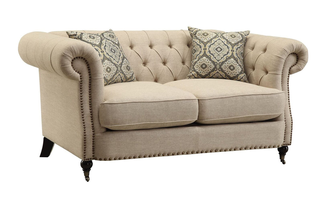 69" Oatmeal Loveseat X487232