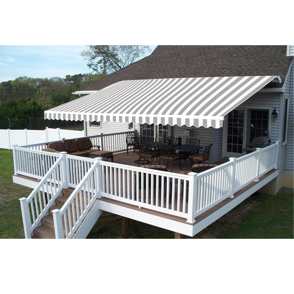 20' x 10' Retractable Motorized Patio Awning L867
