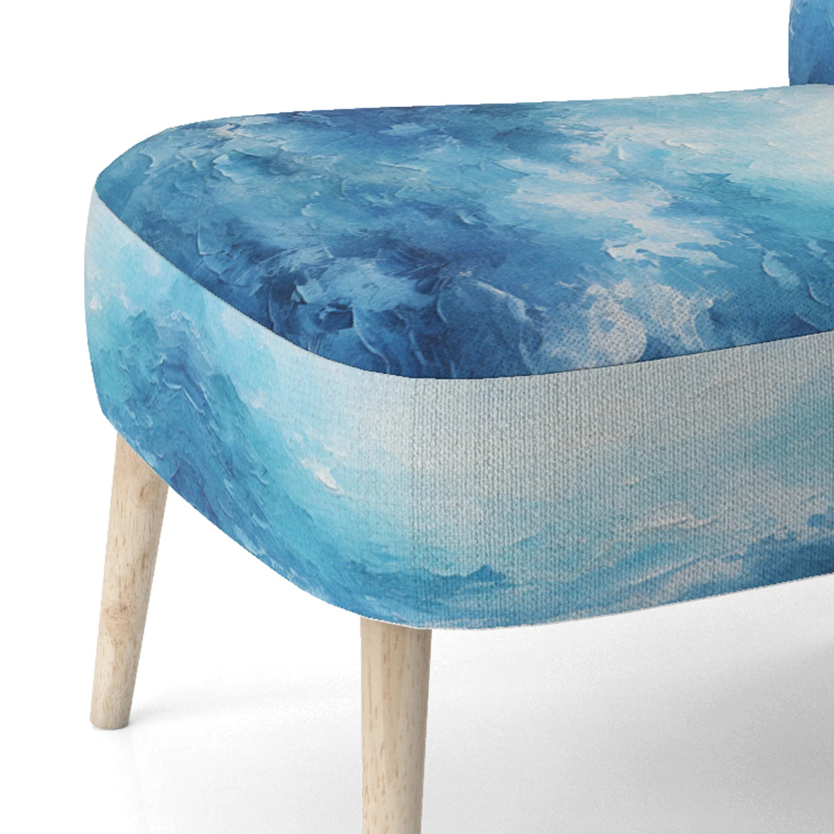 Blue Upholstered Accent Chair B66124