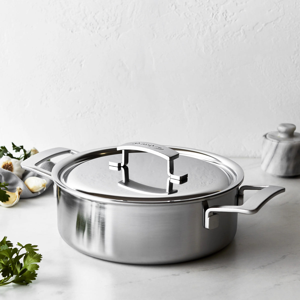 4 Qt. Stainless Steel Deep Sauté Pan E35606
