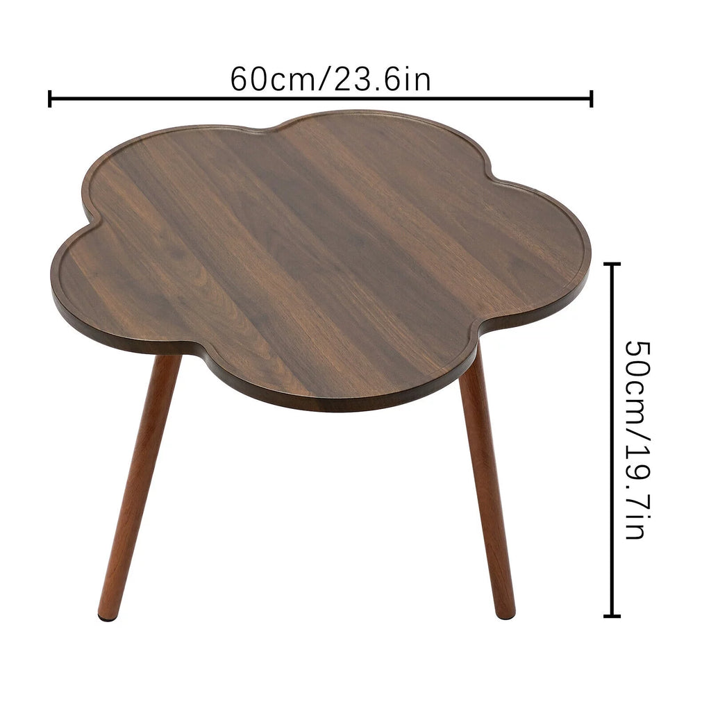 Log Color Coffee Table with Wood Legs M83471