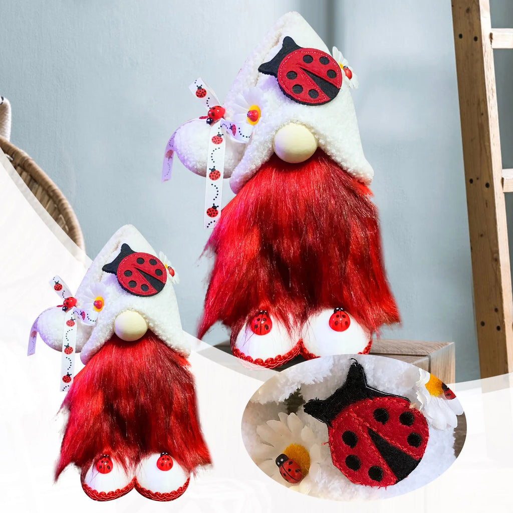 Ladybugs Daisy Big Nose Forest Elder Doll Ornament S1460