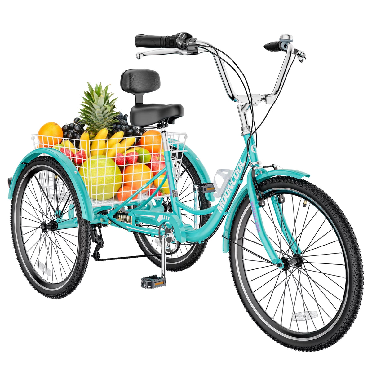 20/24/26 inch 7 Speed Three Wheel Bicycle with Basket W7605