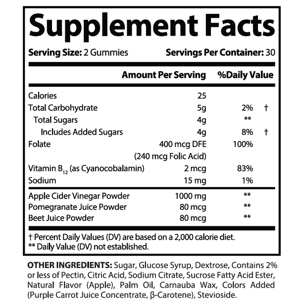 5 Pack 1000MG Dietary Supplement Gummies R44194