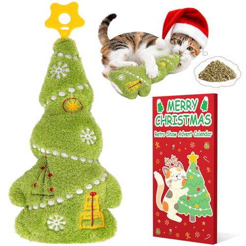Christmas Catnip Cat Toys with Crinkle Sound A294572