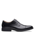 Clarks Mens Whiddon Cap Black Leather Size 14 F34201
