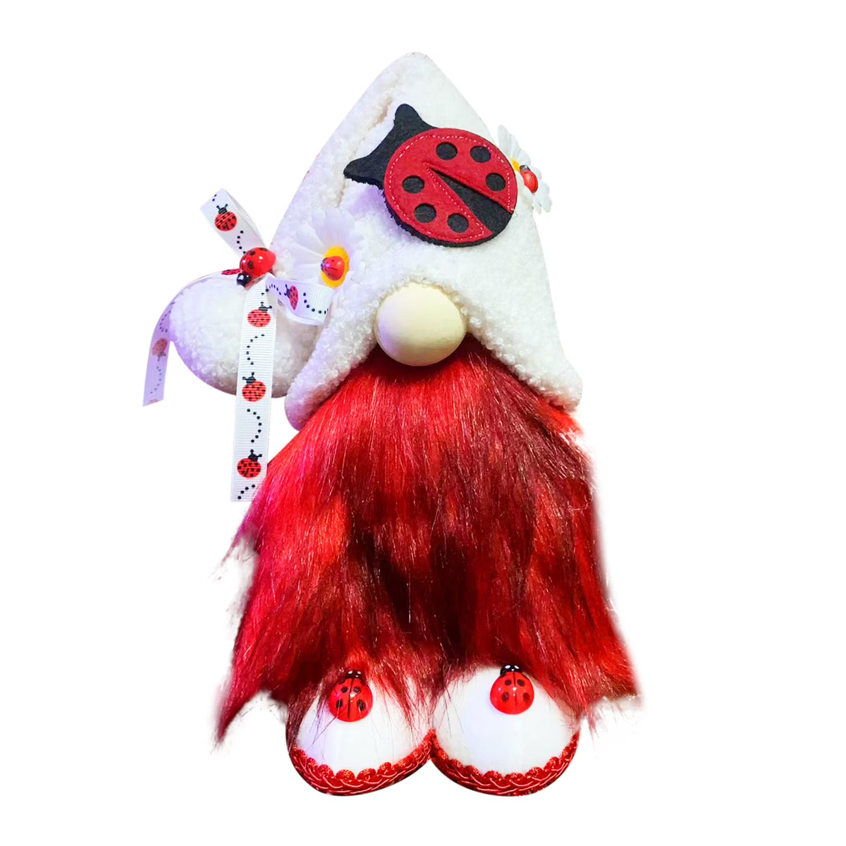 Ladybugs Daisy Big Nose Forest Elder Doll Ornament S1460