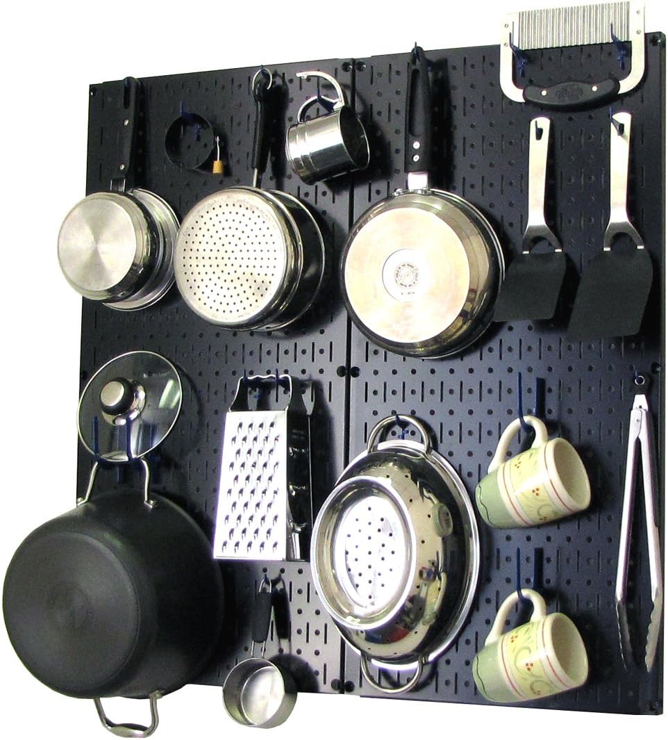 White Pegboard Storage and Organization Kit with Accessories Pack of 2 A9916