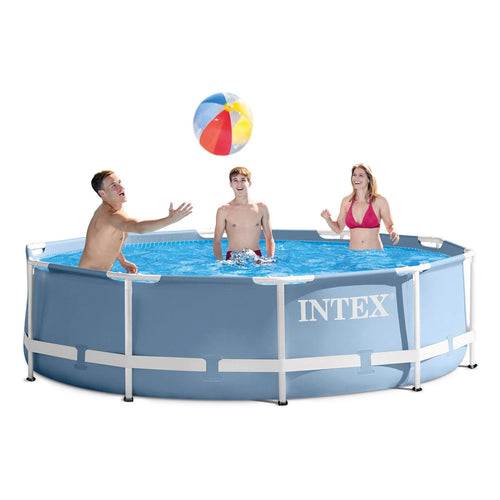 12ft x 30in Above Ground Swimming Pool with Filter Pump U259