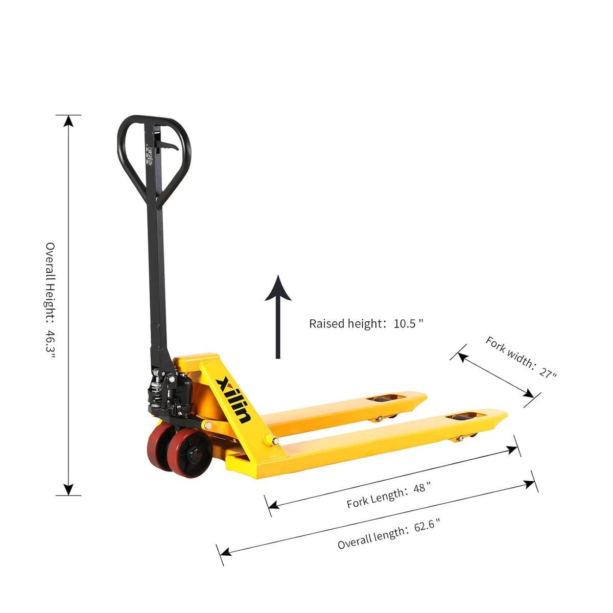 Pallet Jack Hand Pallet Truck 48 L x 27" W 4400 lbs Capacity B346