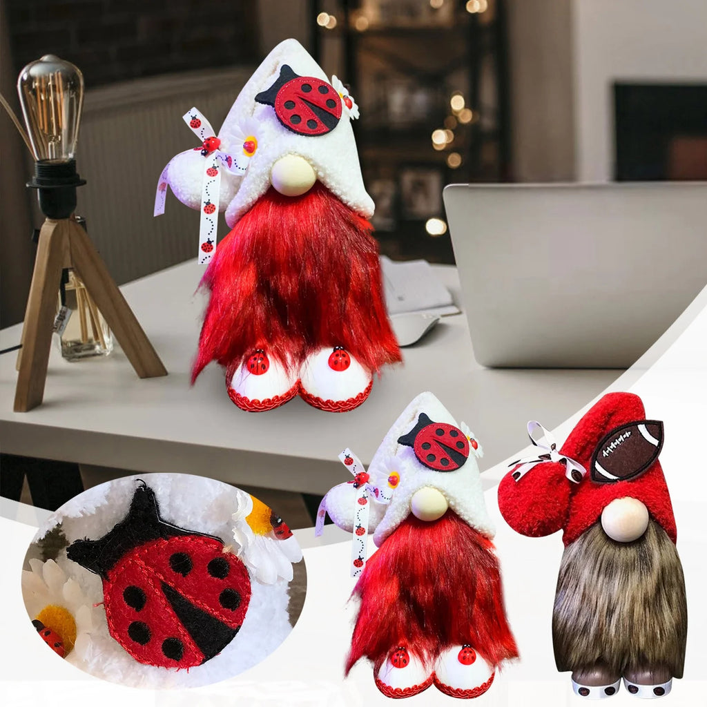 Ladybugs Daisy Big Nose Forest Elder Doll Ornament S1460