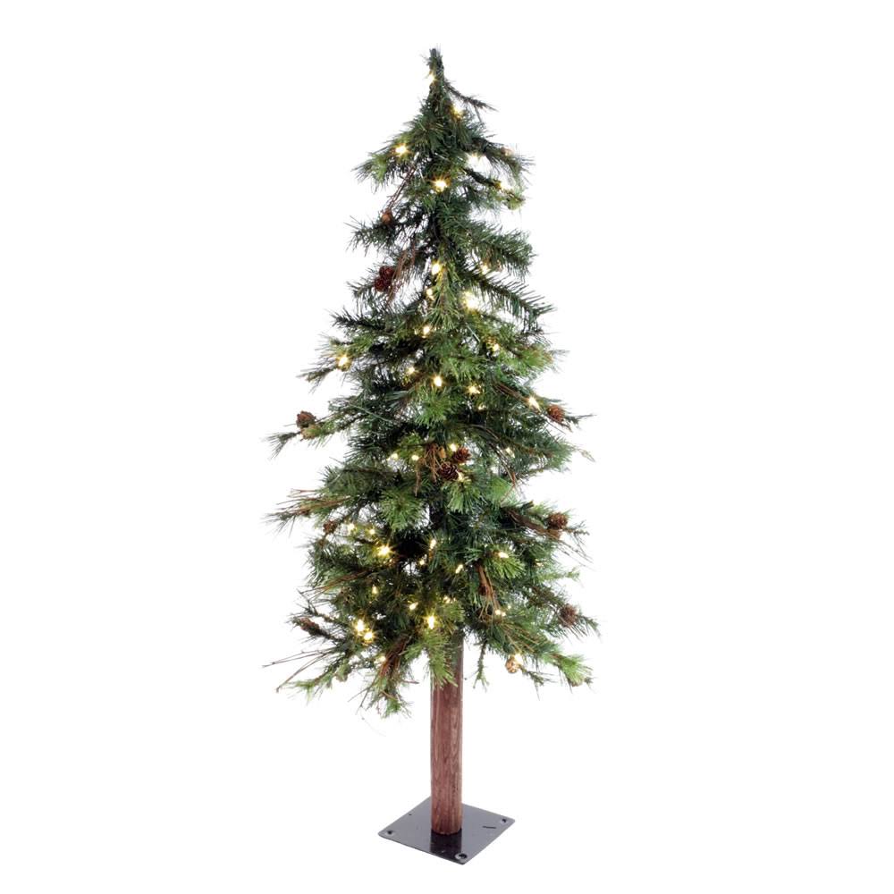 6& Mixed Country Alpine Tree with 200 Warm White LED Lights N11791
