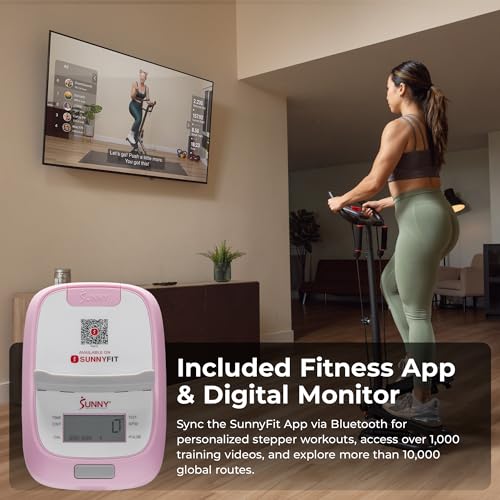 2-in-1 Smart Stepper Machine with Handlebar and Resistance Bands L427531