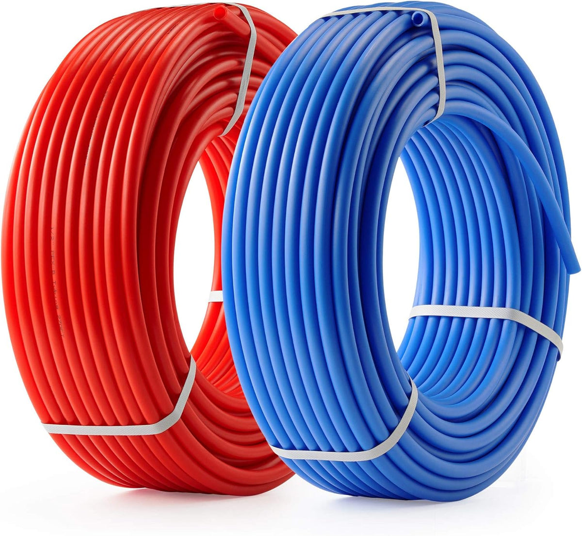 2 Rolls of 300ft PEX-B Coil Hose, Red+Blue K669148