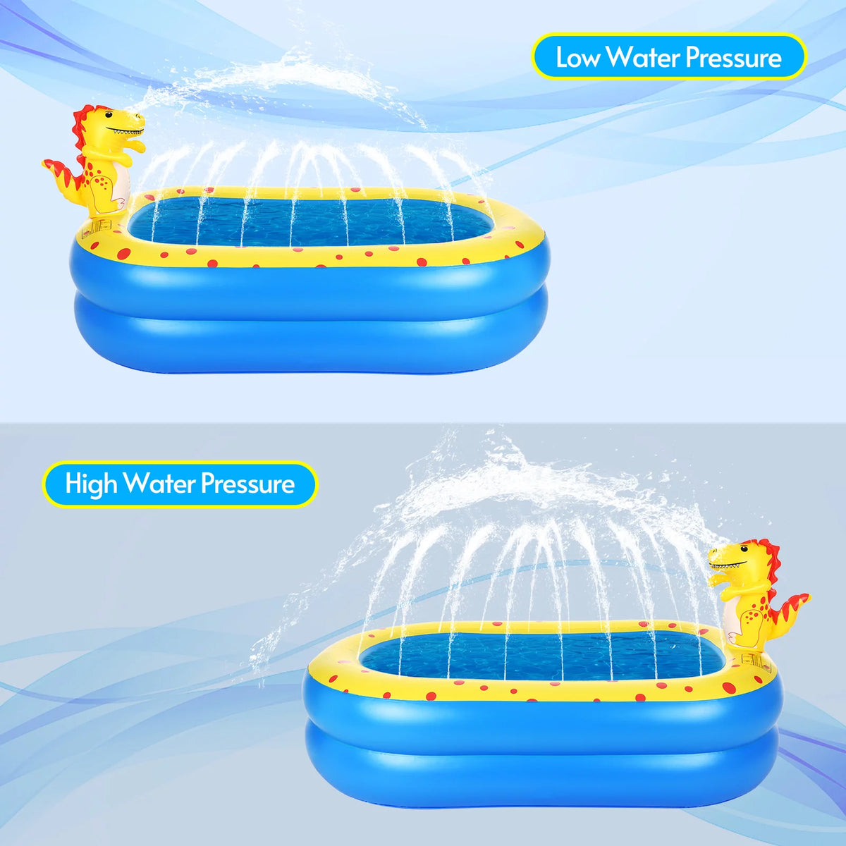 Inflatable Sprinkler Pool 67 * 40in D4214