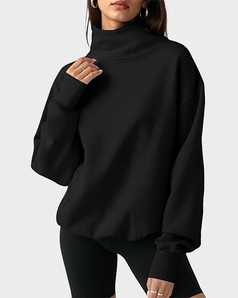 Oversized Turtleneck Sweatshirt A854