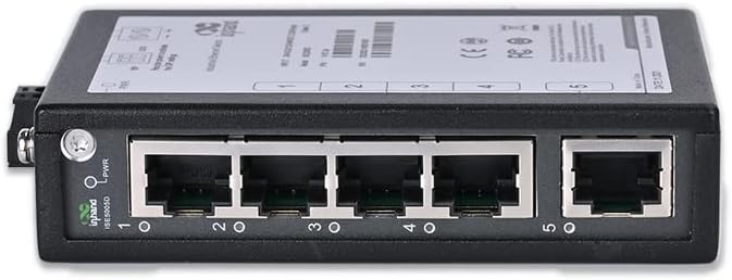 3-Port Unmanaged Industrial Ethernet Switch, Single Mode Dual SC Fiber, Pack of 2 X74893