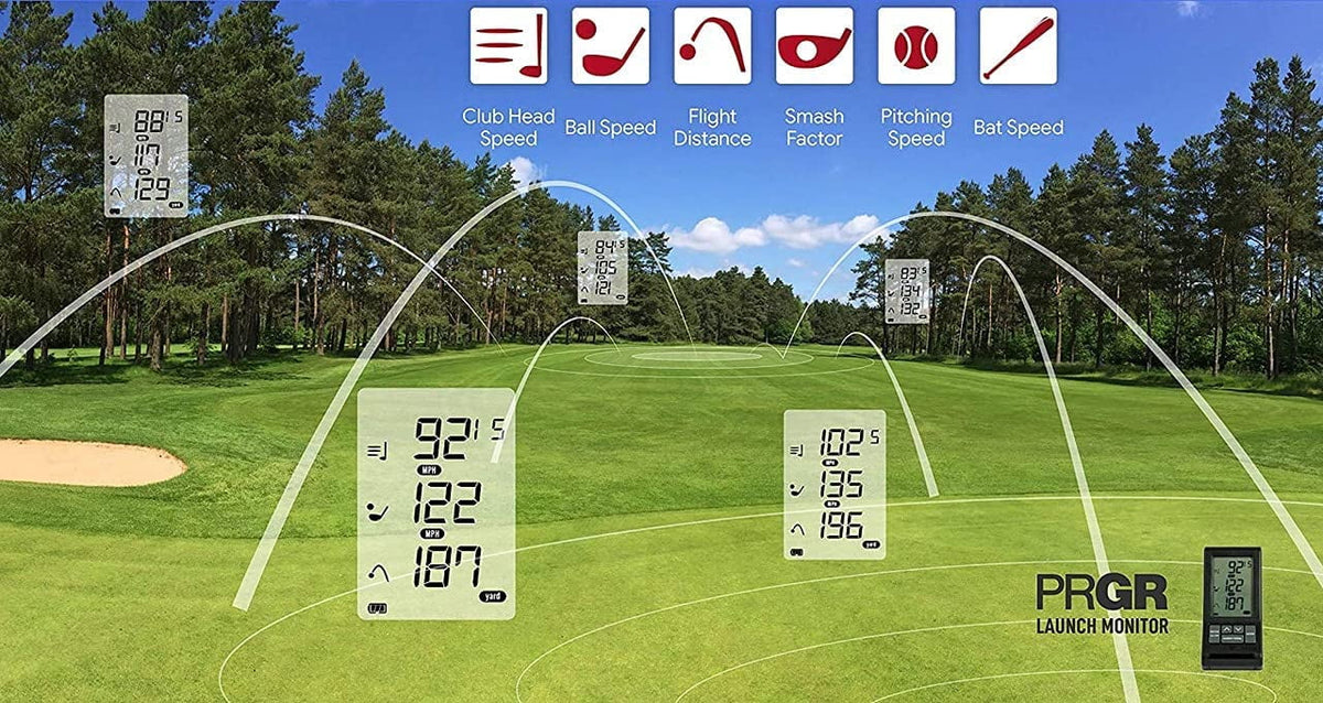 Black Pocket Golf Launch Monitor E954576