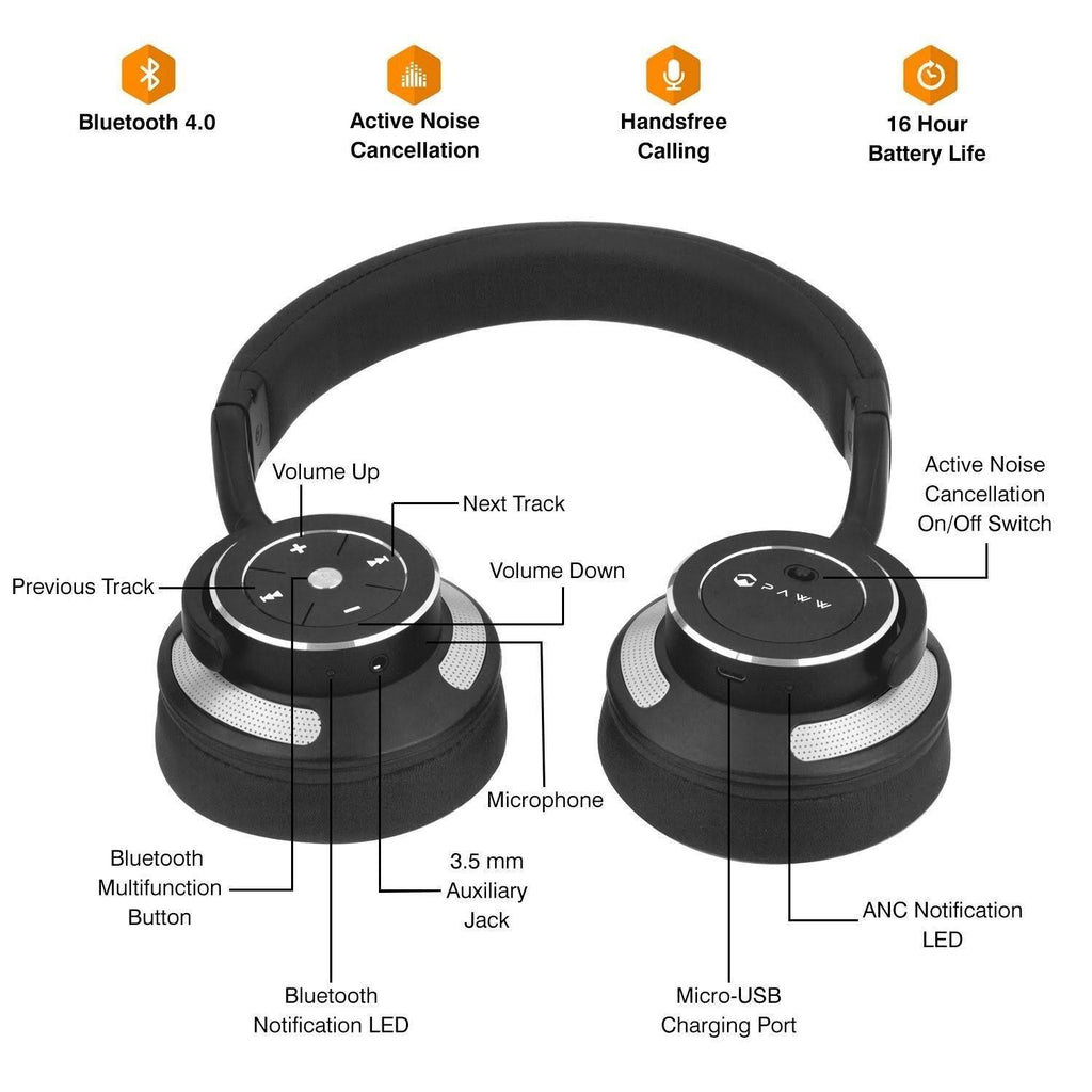 Bluetooth Active Noise Cancelling Headphones C85024
