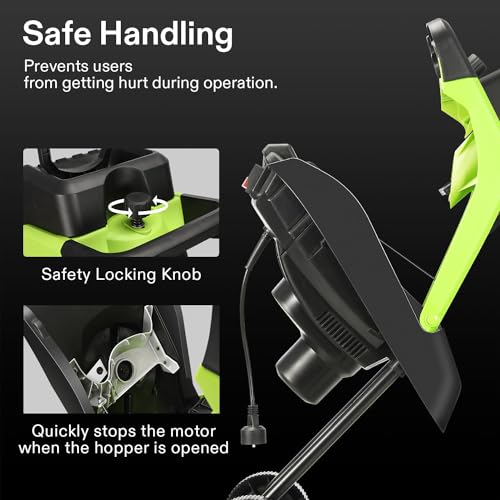 15-Amp Electric Wood Chipper Shredder with 50L Collection Bag N29389