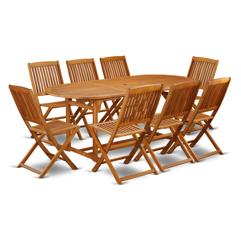 9-piece Wood Outdoor Set G4052